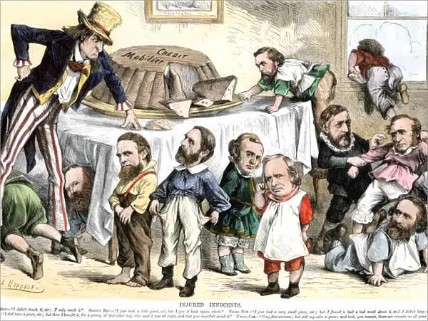 Credit Mobilier cartoon during the Grant Administration, 1873