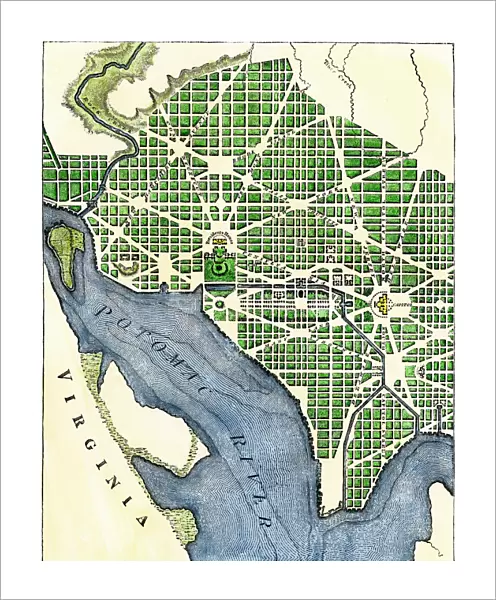 Plan of Washington DC, 1793