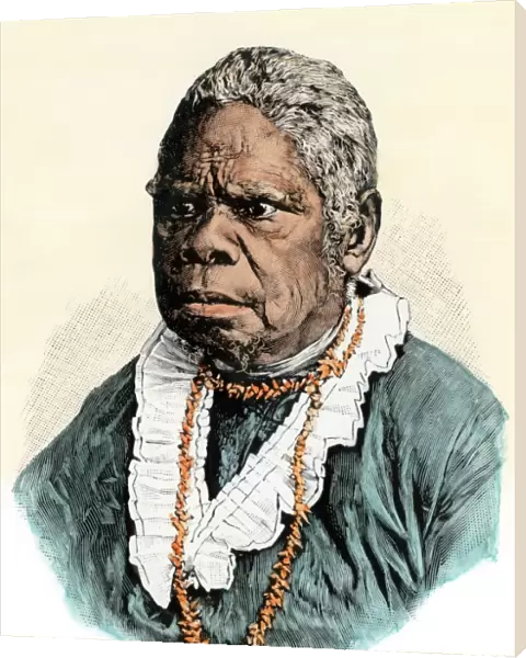 Last surviving Tasmanian aboriginal woman, 1876