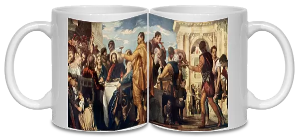 Jesus performs his first miracle at the wedding at Cana