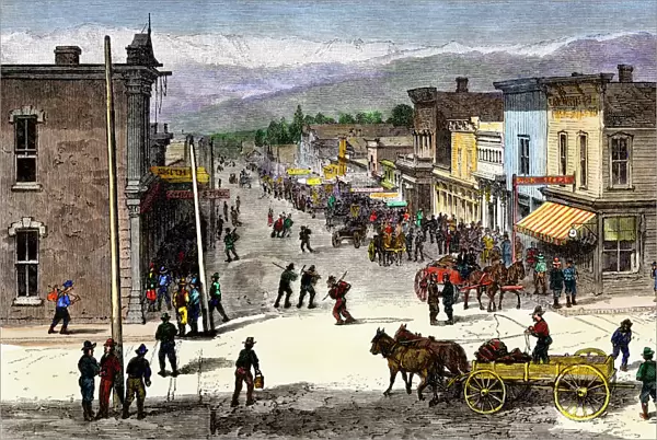 Leadville, a Colorado boom town, 1870s
