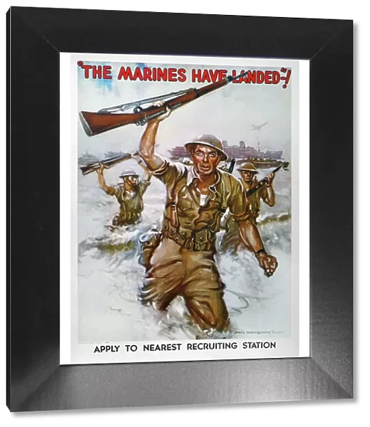 The marines Have Landed! : American World War II recruiting poster, 1942, by James Montgomery Flagg