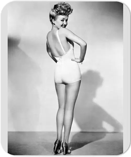 American actress. The most popular pin-up photograph of the American armed forces during World War II
