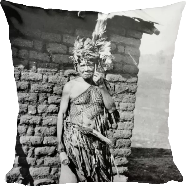 CALIFORNIA: KAMIA MAN, c1914. Cinon Mataweer, a Kamia Native American in California