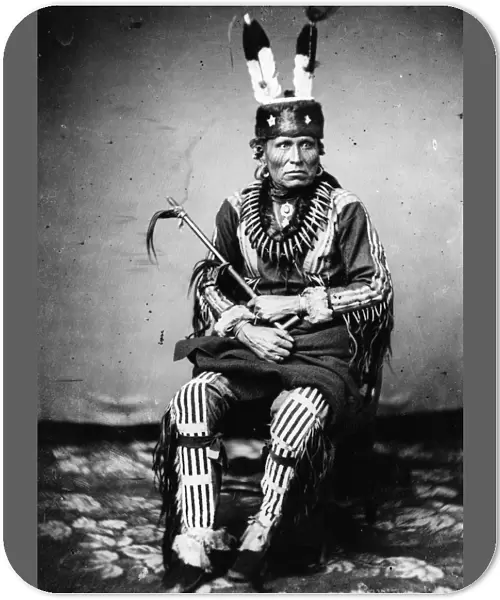 PETALESHARO II (1823-1874). Also known as Man Chief. Chaui or Grand Pawnee Native American chief