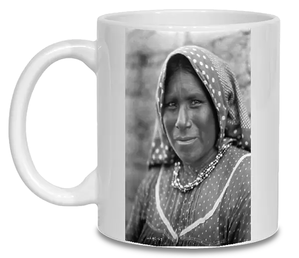 YAQUI WOMAN, c1907. Portrait of a Yaqui woman. Photograph by Edward S. Curtis, c1907