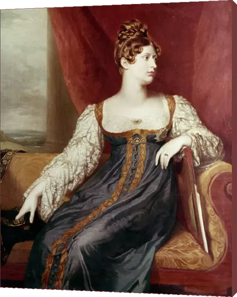 PRINCESS CHARLOTTE. Princess Charlotte Augusta (1796-1817). Canvas by G. Dawe