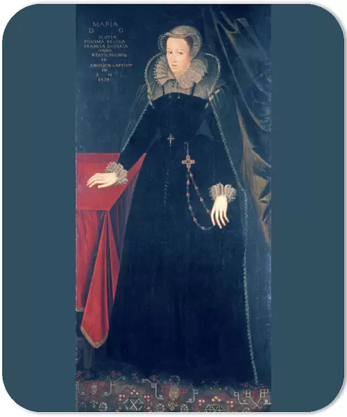 MARY QUEEN OF SCOTS. (1542-1587), Queen of Scotland, 1542-87: oil, 1578, by Peter Oudry