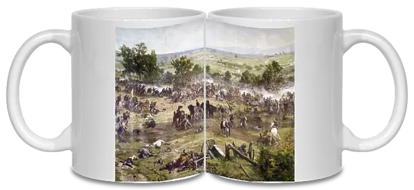 CIVIL WAR: GETTYSBURG. Confederate General Lewis Addison Armistead lies mortally wounded
