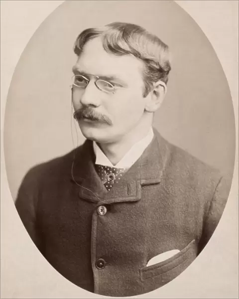 SPECTACLES, c1890. Man wearing eyeglasses. Photographed c1890
