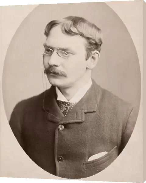 SPECTACLES, c1890. Man wearing eyeglasses. Photographed c1890