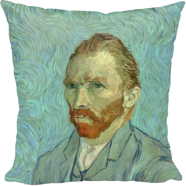 VAN GOGH: SELF PORTRAIT. Oil on canvas, Vincent van Gogh, 1889