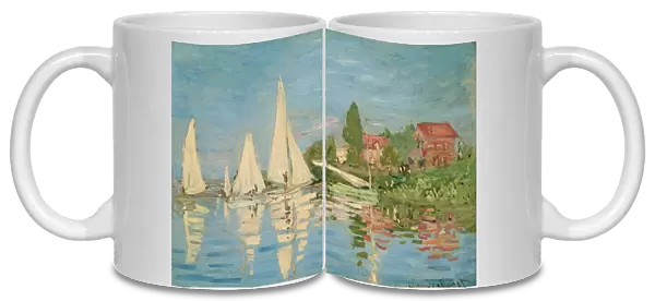 MONET: REGATTAS, C1872. Regates a Argenteuil. Oil on canvas, Claude Monet, c1872