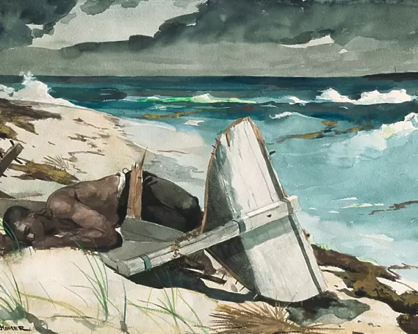 HOMER: BAHAMAS, 1899. After the Hurricane, Bahamas. Watercolor and graphite on paper
