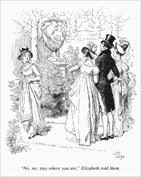 AUSTEN: PRIDE & PREJUDICE. Illustration by Hugh Thomson for an 1894 edition of