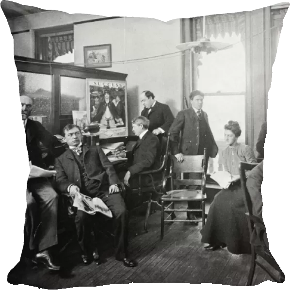 MAGAZINE STAFF, 1902. Staff at work in the office of Success Magazine in New York City