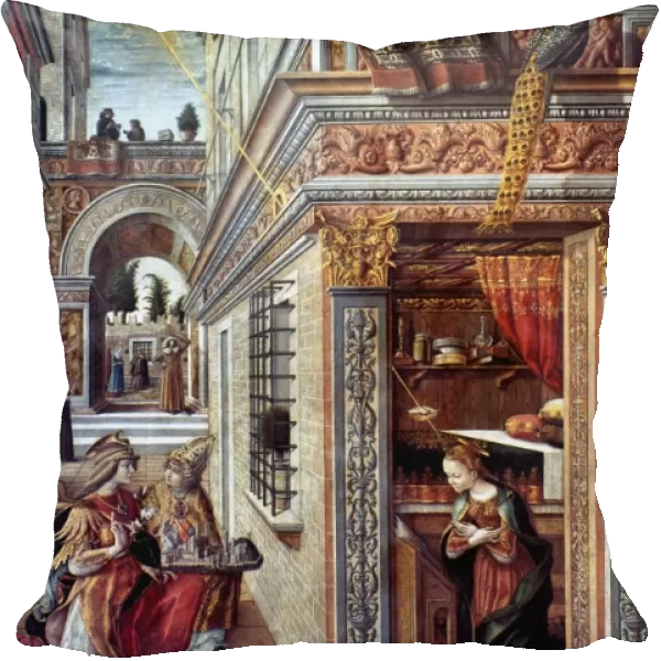 ANNUNCIATION. Carlo Crivelli. Panel, 1486