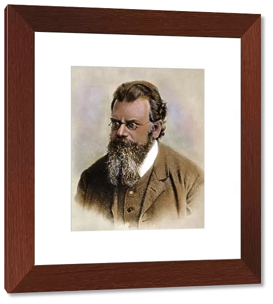 LUDWIG BOLTZMANN (1844-1906). Austrian physicist. Oil over a photograph