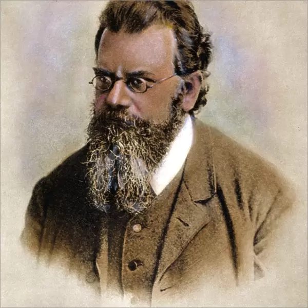 LUDWIG BOLTZMANN (1844-1906). Austrian physicist. Oil over a photograph