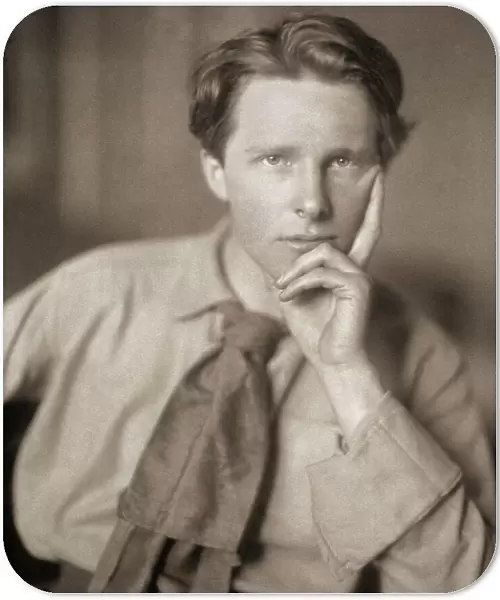 RUPERT CHAWNER BROOKE (1887-1915). English poet. Photographed in 1913 by Sherril Schell