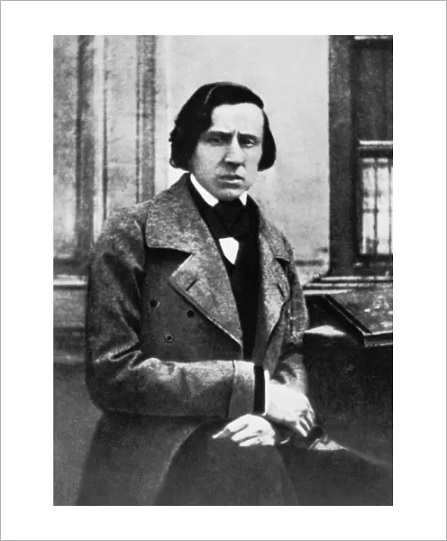 FREDERIC CHOPIN (1810-1849). Polish composer and pianist. Photographed in 1849