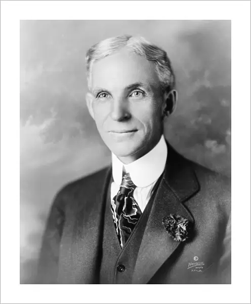 HENRY FORD (1863-1947). American automobile manufacturer. Photograph, c1919
