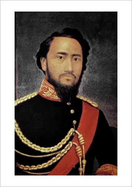 KAMEHAMEHA IV (1834-1863). Orig. Alexander Liholiho. King of Hawaii, 1854-1863