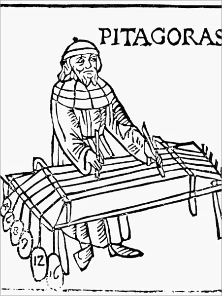 PYTHAGORAS (c580-c500 B. C. ). Greek philosopher and mathematician