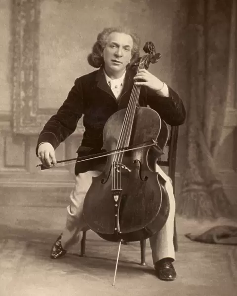 AUGUST VAN BIENE (1849-1913). Dutch cellist. Photograph, English, late 19th century