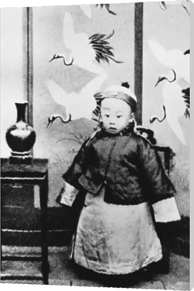P U YI (1906-1967). Last emperor of China, 1908-1924. Photographed c1908