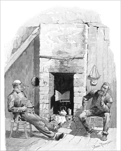 HUDSON BAY: TRAPPERS, 1892. Talking Musquash