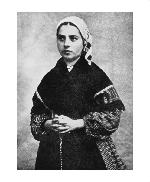 ST. BERNADETTE OF LOURDES (1844-1879). Nee Marie-Bernarde Soubirous
