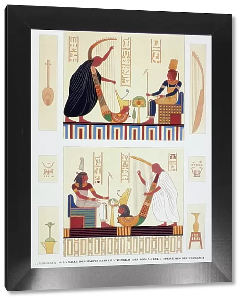 THEBES: VALLEY OF THE KINGS. Panels from the Room of Harps from the Tomb of the
