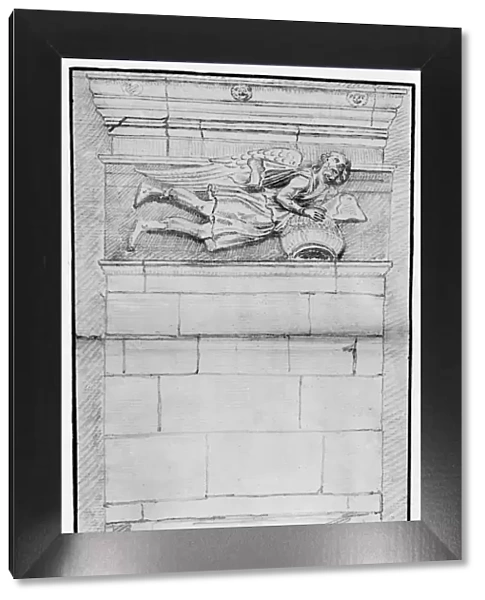 TOMB OF SOCRATES, 1674. Drawing by the French artist Jacques Carrey, who in 1674