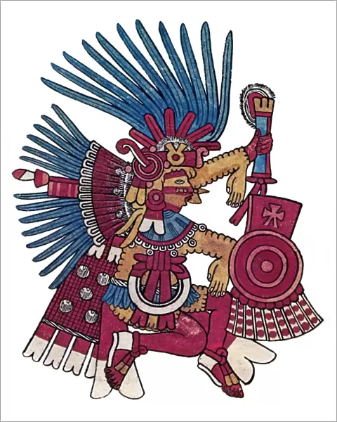 MEXICO: HUITZILOPOCHTLI. The Aztec god of war and patron of Tenochtitlan