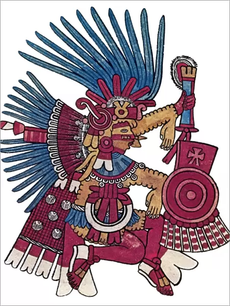 MEXICO: HUITZILOPOCHTLI. The Aztec god of war and patron of Tenochtitlan