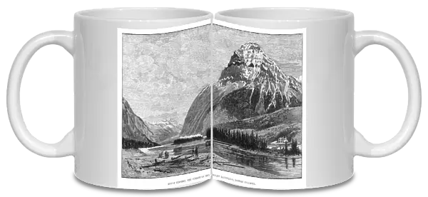 CANADA: MOUNT STEPHEN, 1888. View of Mount Stephen in the Rocky Mountains in British Columbia