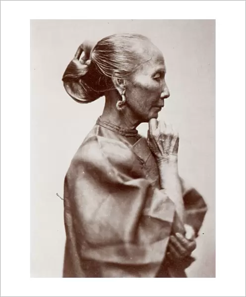 CHINA: WOMAN, 1860s. Woman of the Working Class, Canton, China: photographed by John Thomson