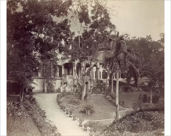 HONG KONG: ROSE HILL, 1890s. Mansion at Rose Hill, Hong Kong, Photograph, 1890s
