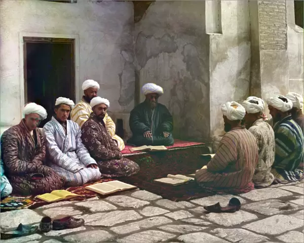 SAMARKAND: STUDENTS, c1910. Students of Islam in Samarkand