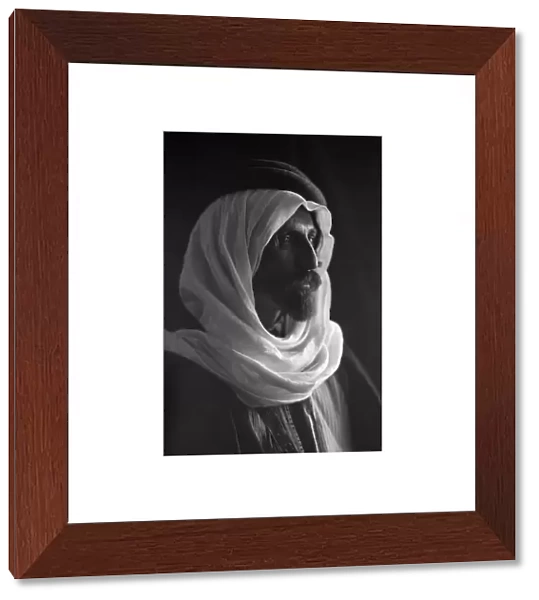 BEDOUIN MAN, c1910. Portrait of a Bedouin man. Photograph, c1910
