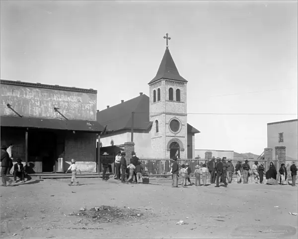 TEXAS: EL PASO, c1907. Mexican church at El Paso, Texas. Photograph, c1907