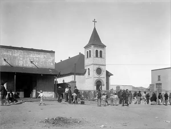 TEXAS: EL PASO, c1907. Mexican church at El Paso, Texas. Photograph, c1907