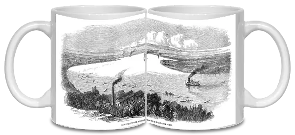 MISSISSIPPI RIVER, 1858. The lower Mississippi River near Baton Rouge, Louisiana