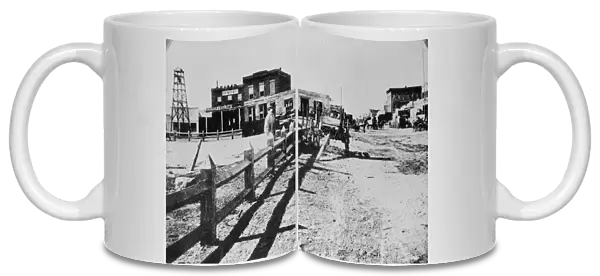 NEVADA: CARSON CITY, c1865. Second and Carson Streets in Carson City, Nevada. Photograph