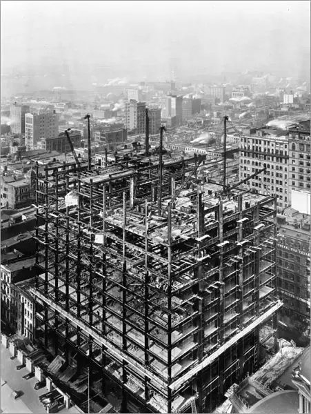WOOLWORTH BUILDING, 1912. The Woolworth Building under construction, New York City