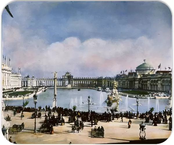 COLUMBIAN EXPOSITION, 1893. The White City of the Worlds Columbian Exposition at Chicago, 1893