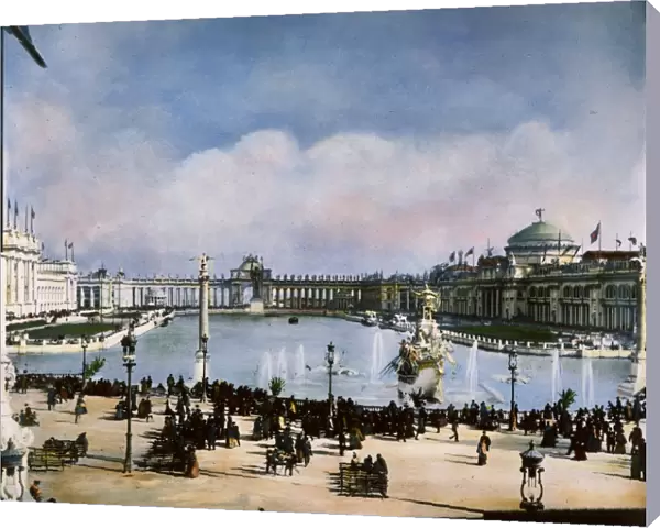 COLUMBIAN EXPOSITION, 1893. The White City of the Worlds Columbian Exposition at Chicago, 1893