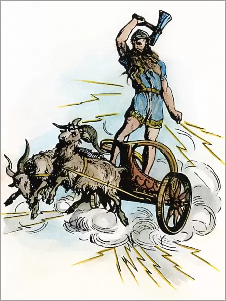 NORSE MYTHOLOGY: THOR. Nordic-Germanic god of war and thunder