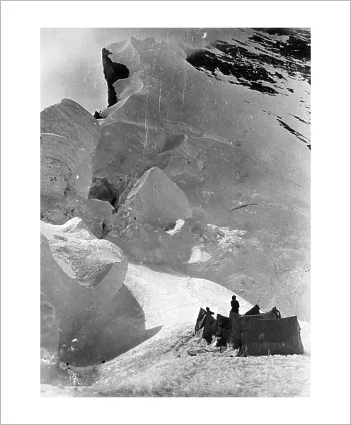 MOUNT EVEREST EXPEDITION. The camp of the 1924 British expedition to Mount Everest